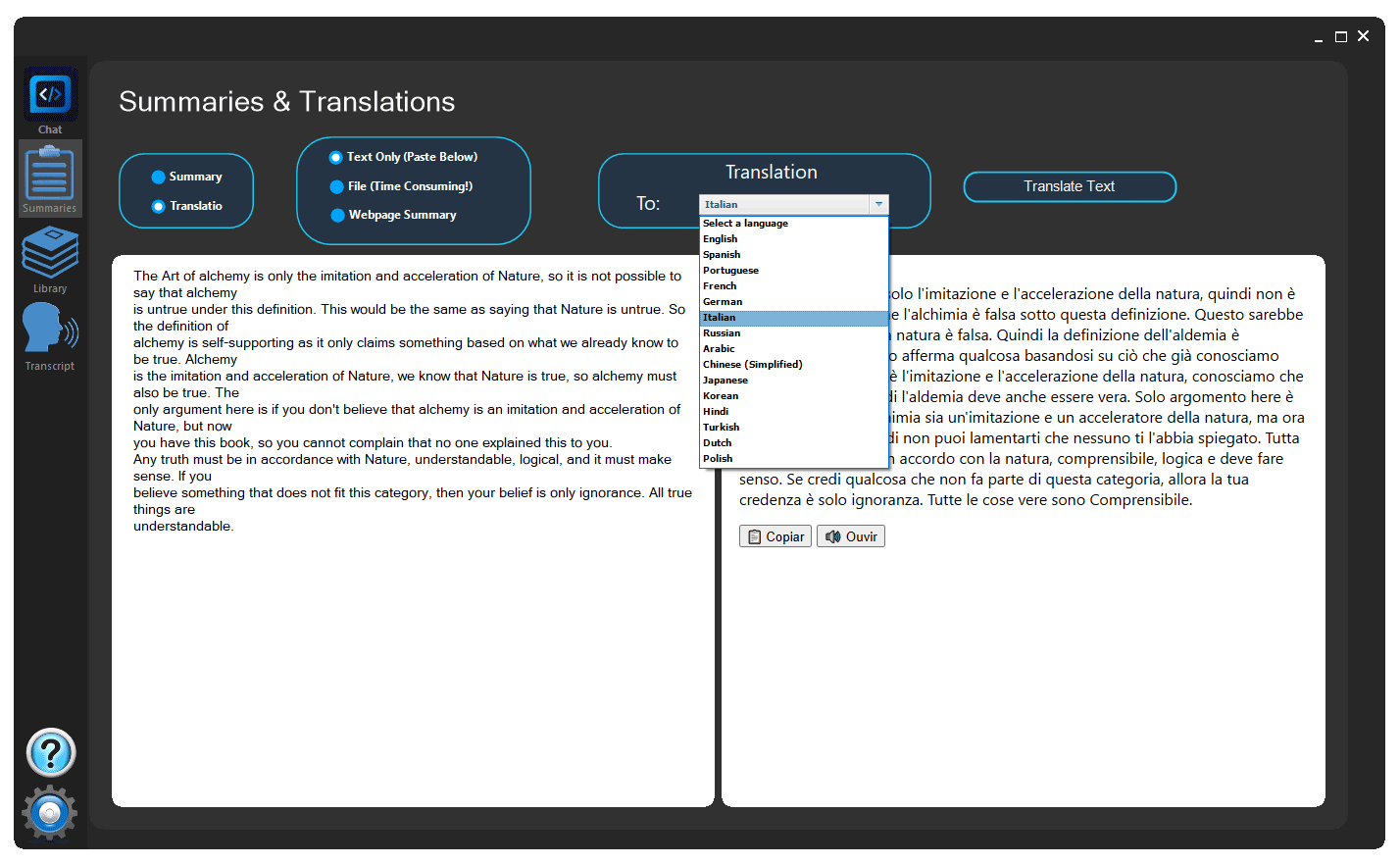 Summary and Translation 2